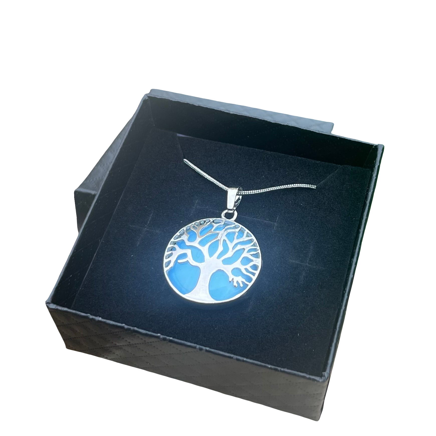 Opalite Tree Of Life Circle Pendant