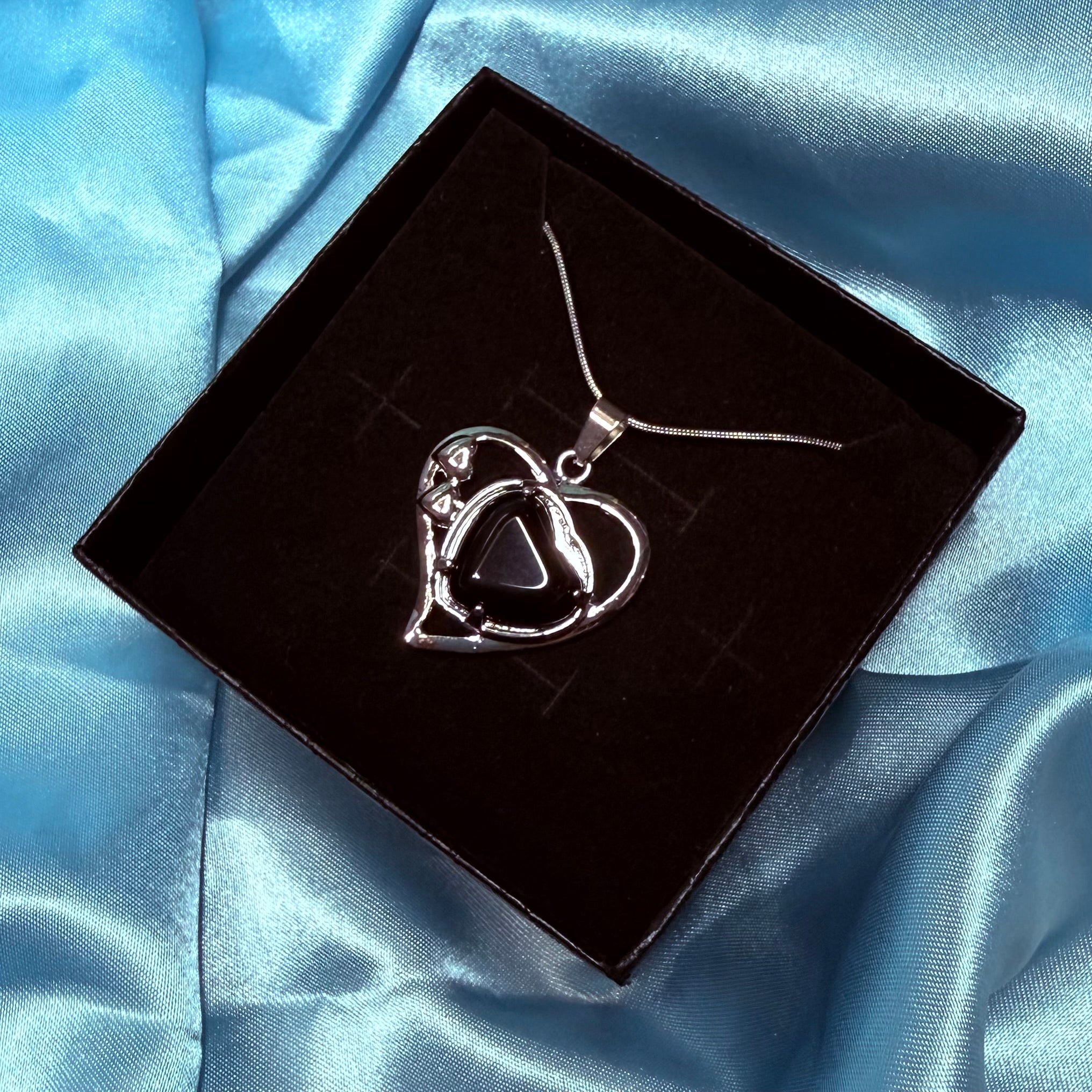 Obsidian Heart Pendant