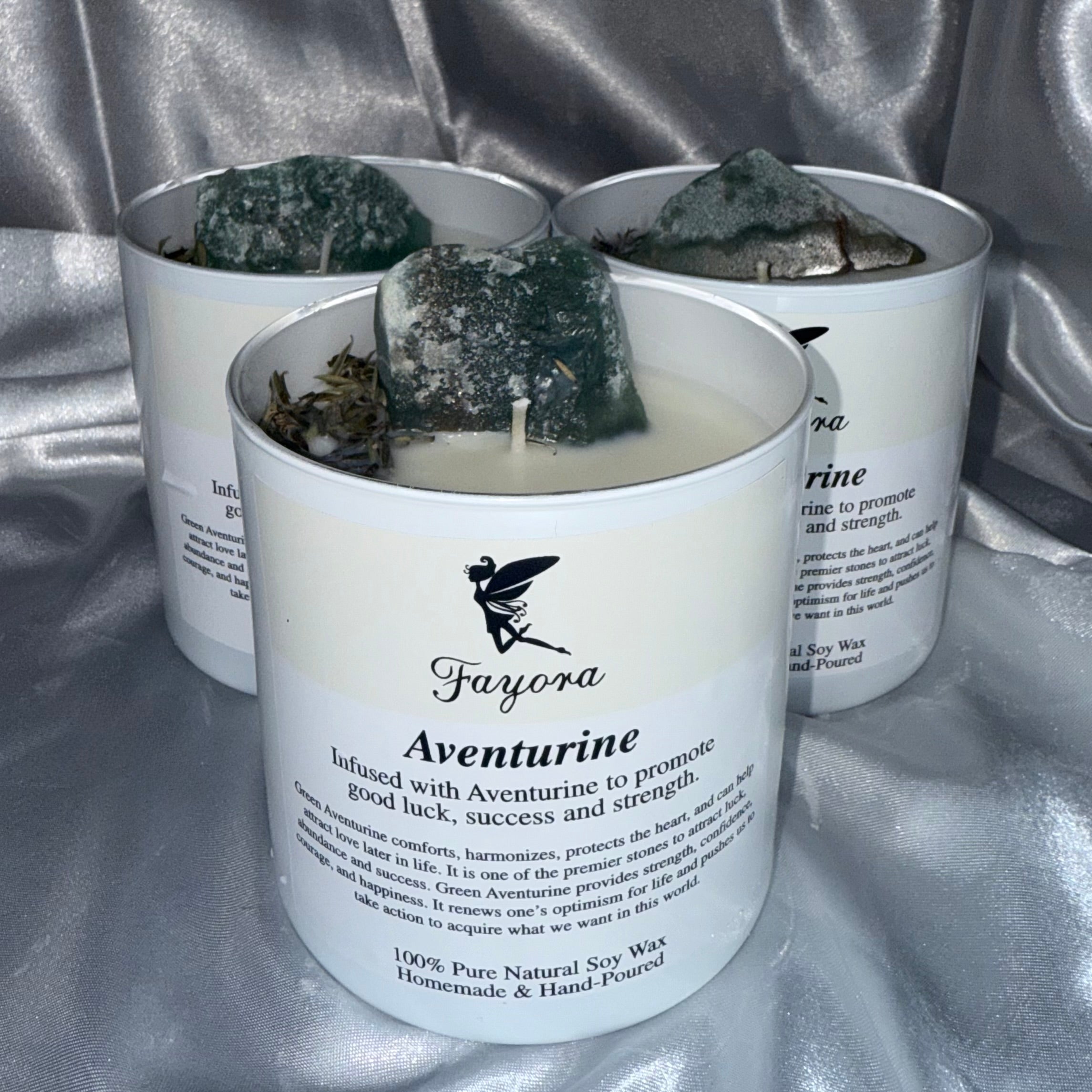 Aventurine Mini Candle