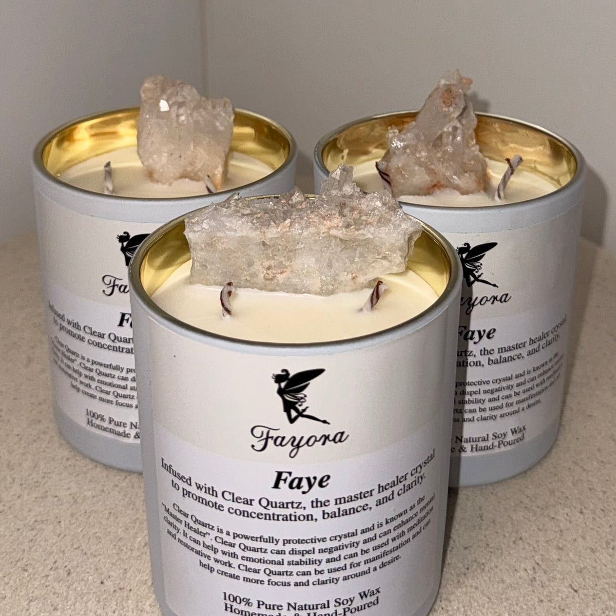 Clear Quartz Candle (360g)