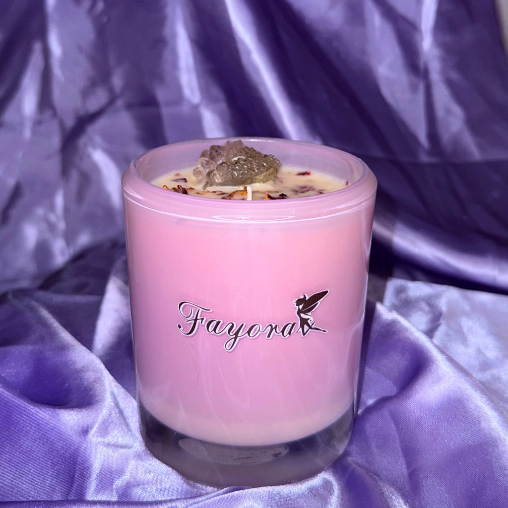 Lavender Jar Amethyst Candle