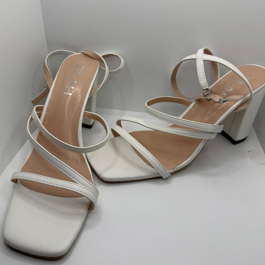 White Strap Heels