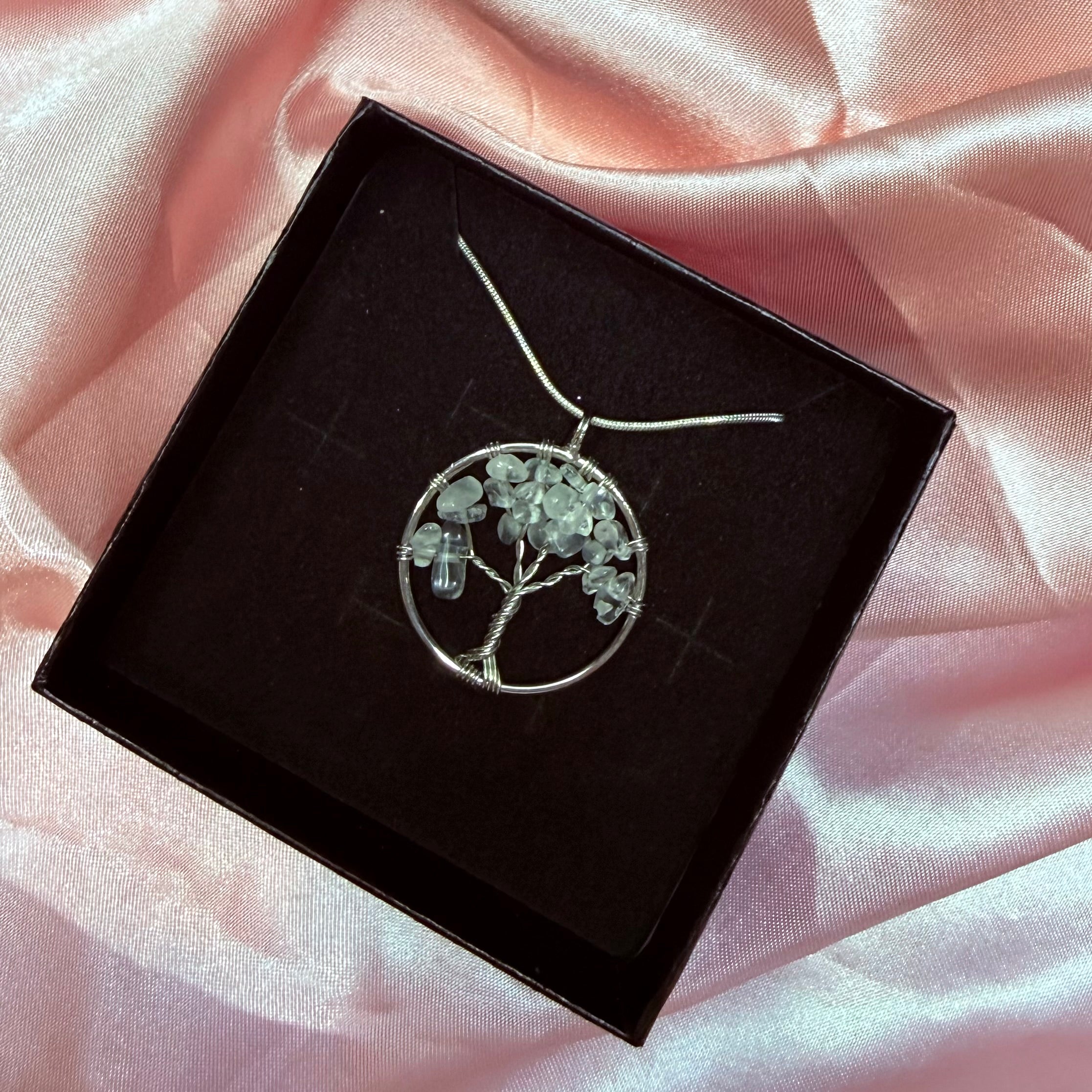 Aventurine Tree Of Life Crystal Chip Pendant