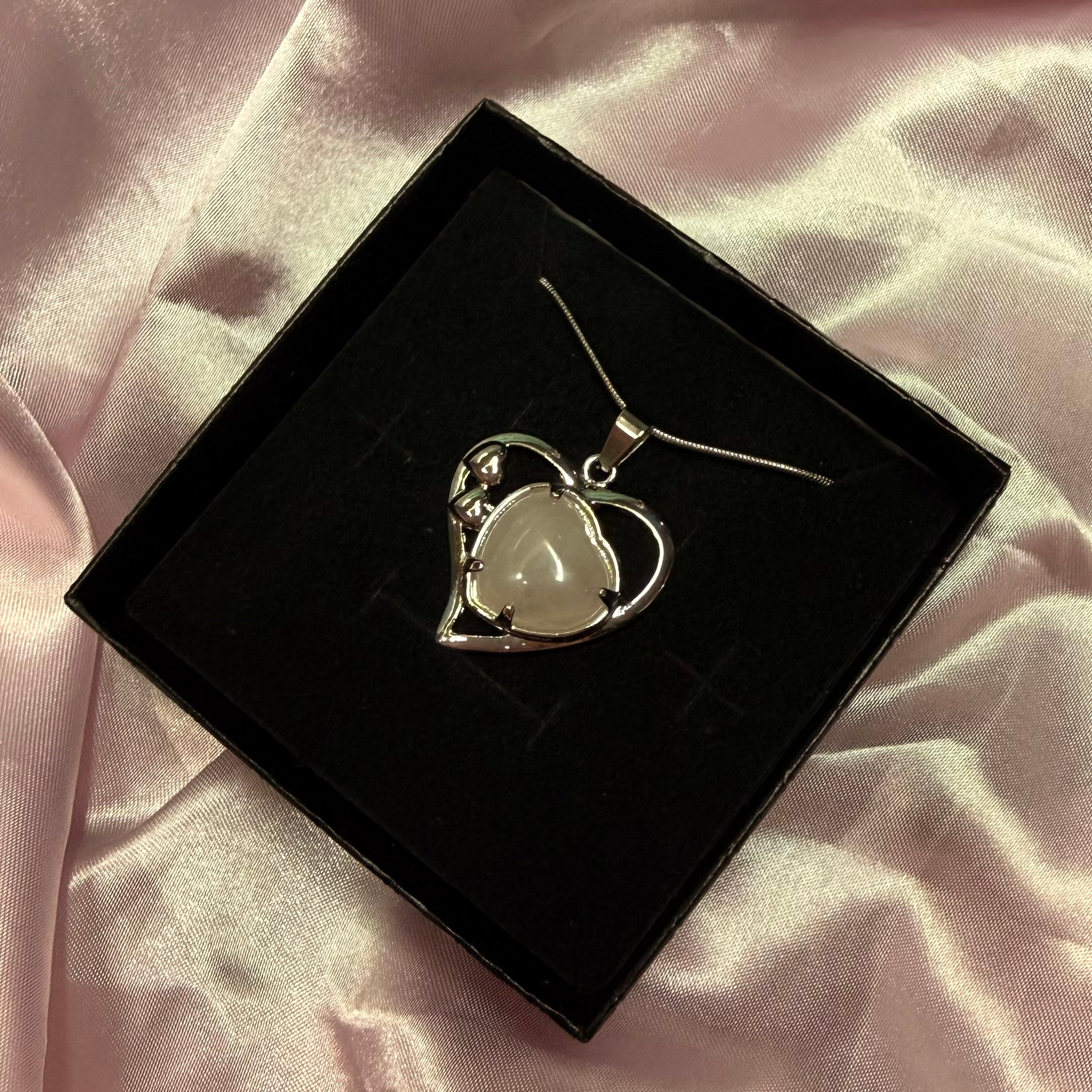 Rose Quartz Heart Pendant