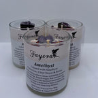 Amethyst Crystal Candle