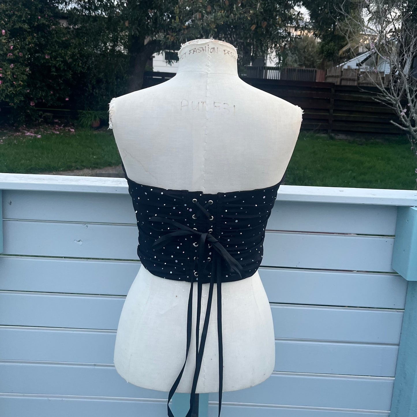 Diamanté Crop Corset