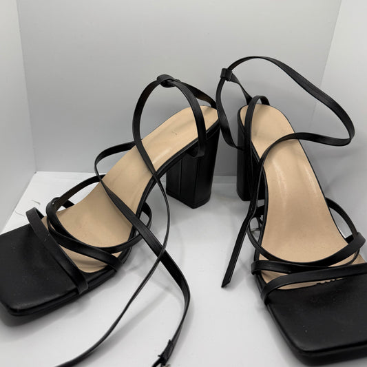 Black Strap Heels