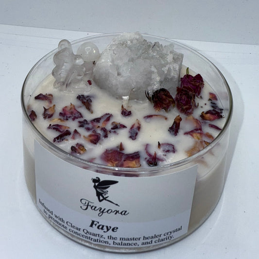 Limited Edition Clear Quartz Crystal Candle