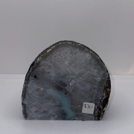 Green Agate Candle Holder