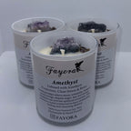 Amethyst Crystal Candle