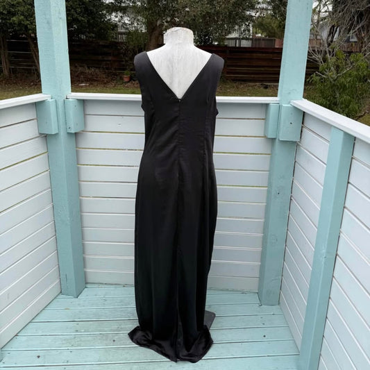 Black Satin Gown