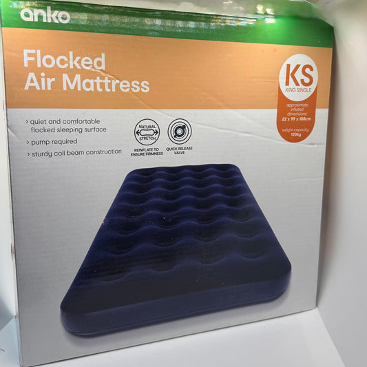 King Single Flocked Air Mattress