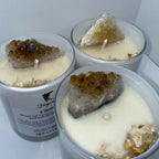 Citrine Crystal Candle