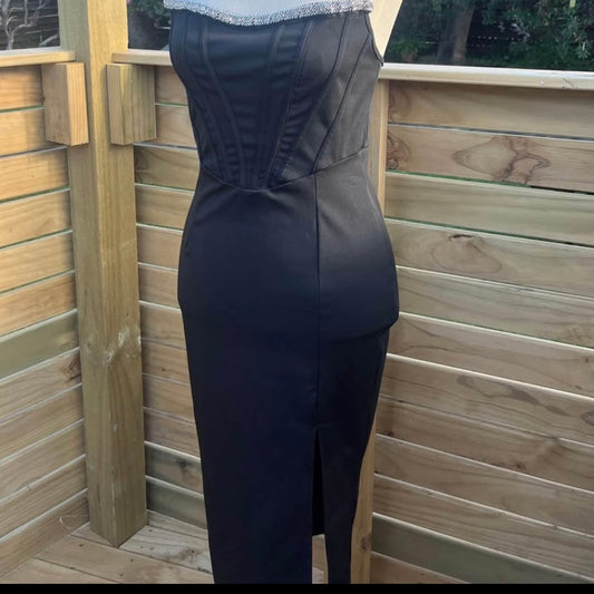 Sequin Black Cocktail Dress