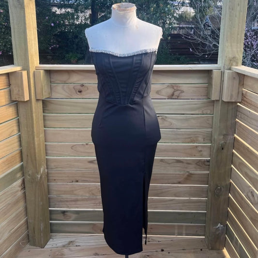 Sequin Black Cocktail Dress