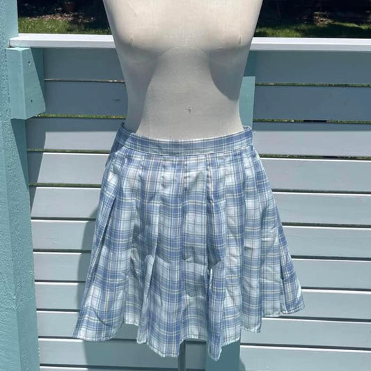 Blue Plait Skirt