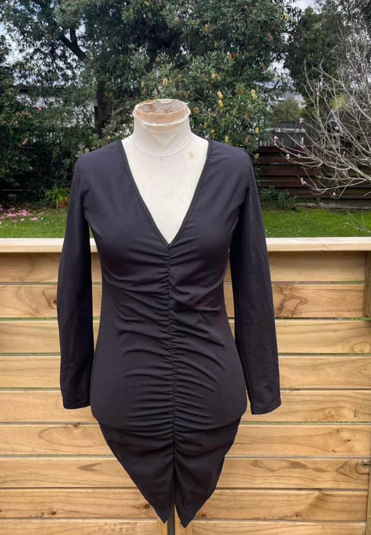 Black Plunge Dress
