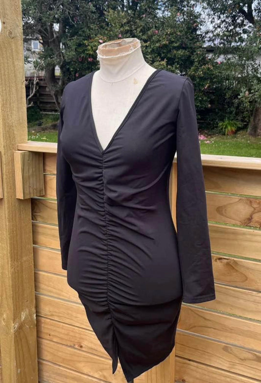 Black Plunge Dress