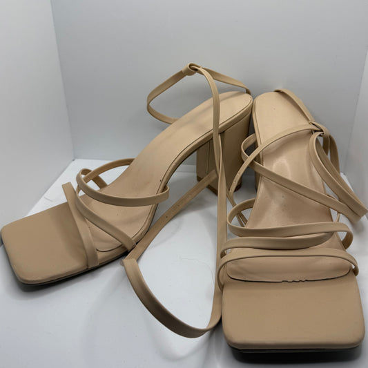 Cream Strap Heels
