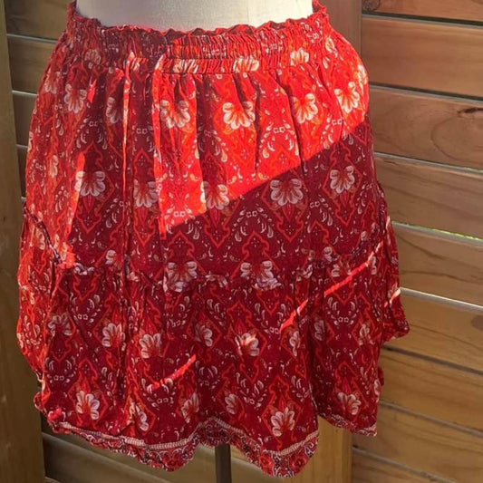 Red Skater Skirt