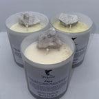 Clear Quartz Crystal Candle