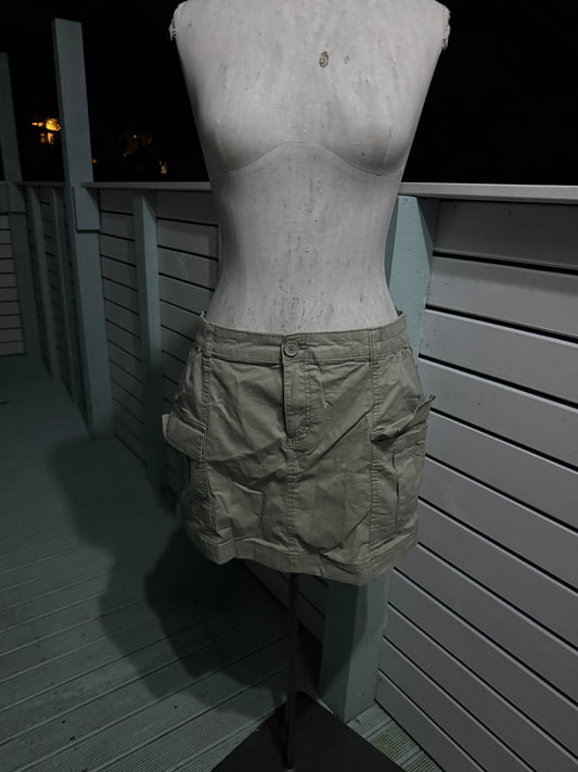Green Cargo Skirt