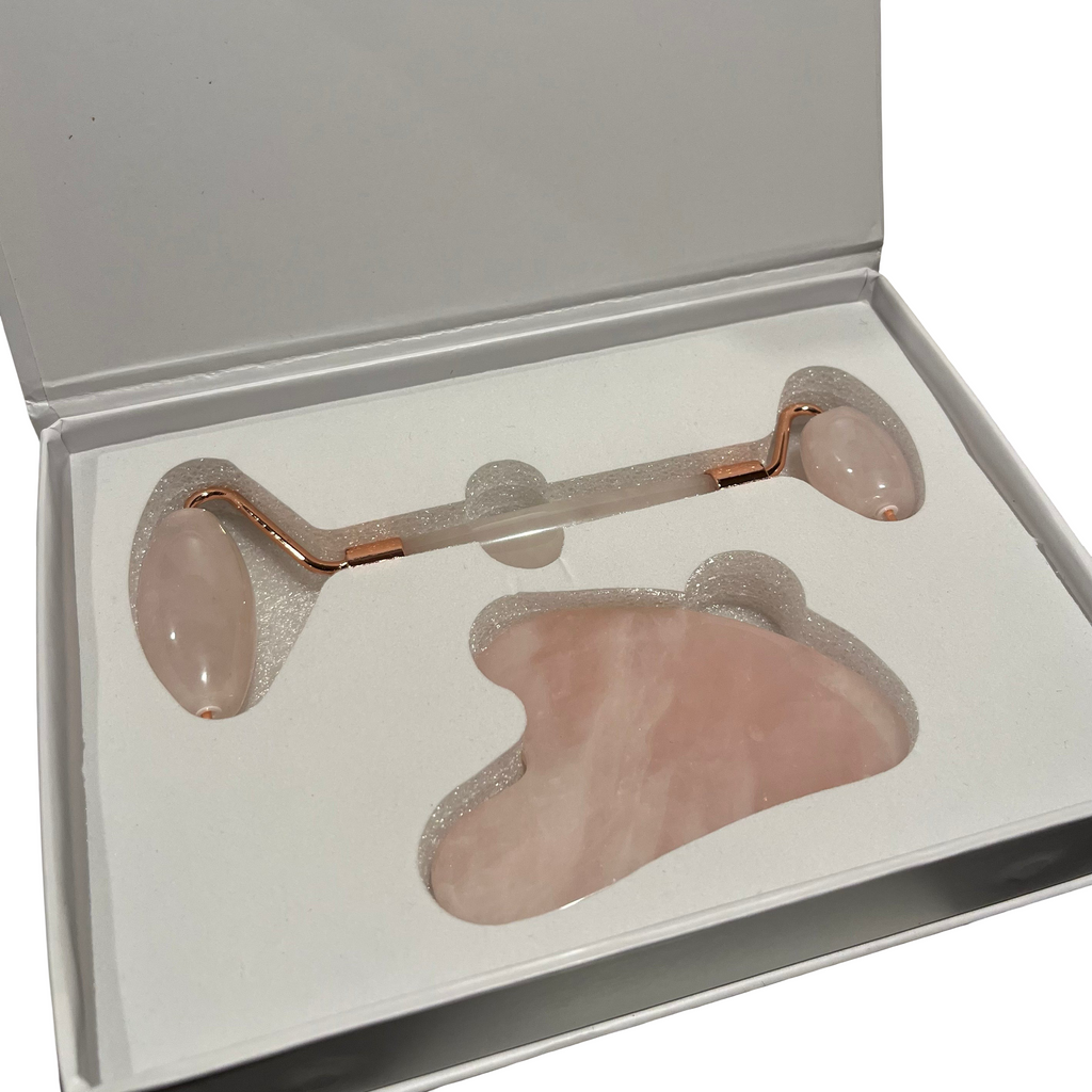 Rose Quartz Roller & Gua Sha Pack