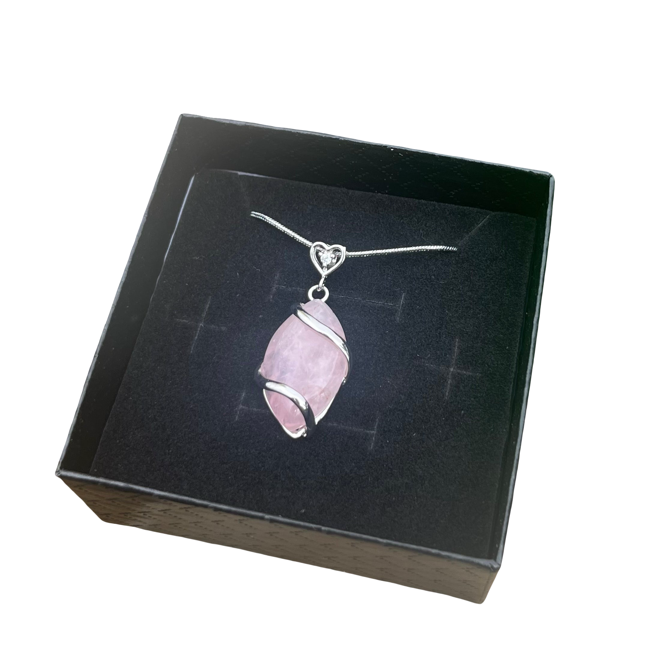Rose Quartz Marquise Necklace