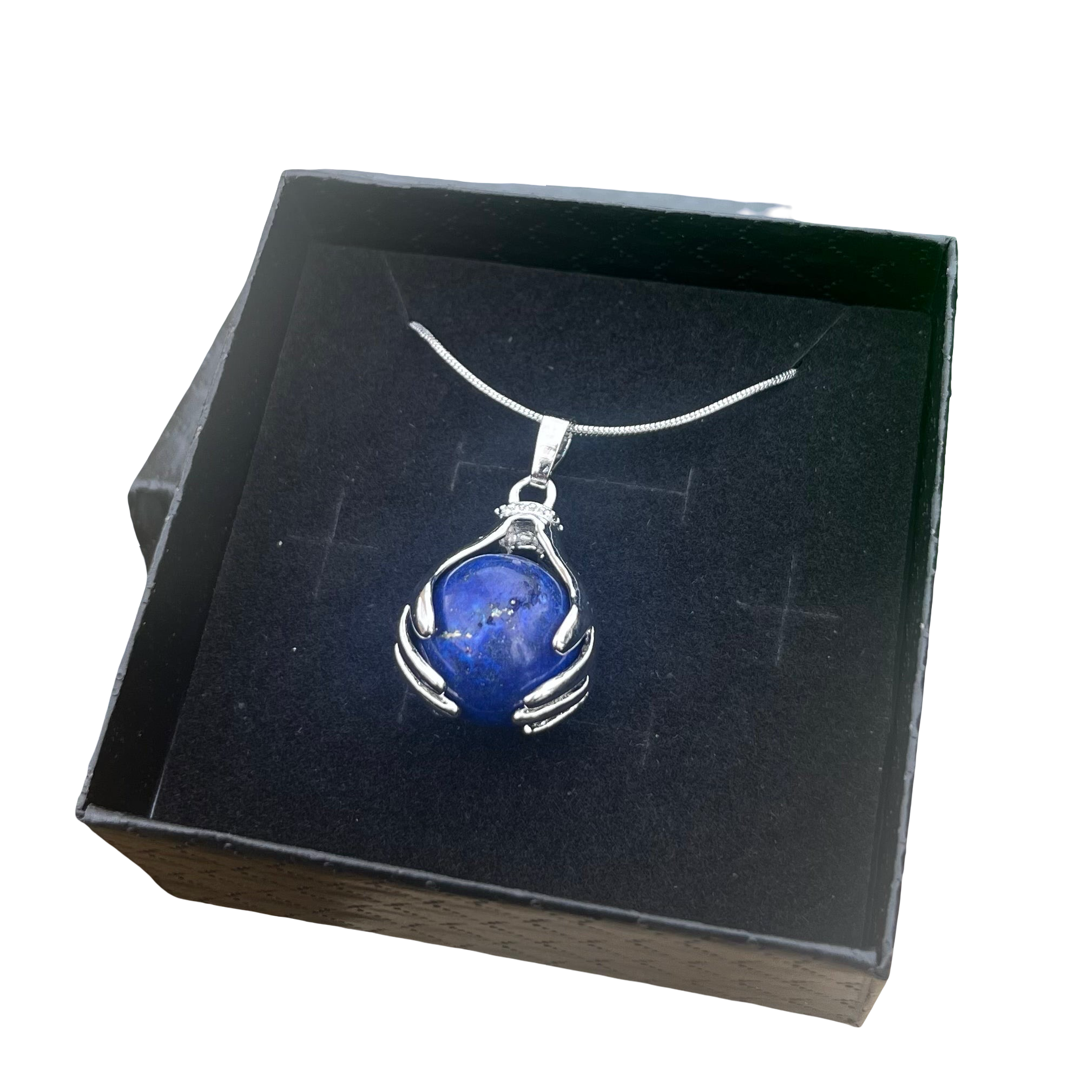 Lapis Lazuli Hand Sphere Pendant