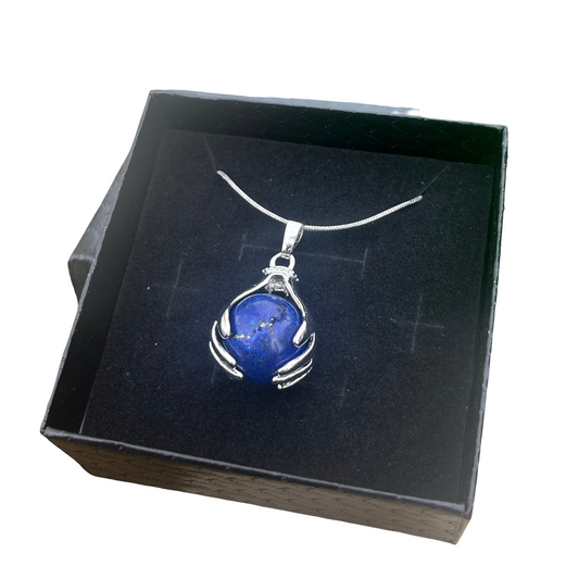Lapis Lazuli Hand Sphere Pendant