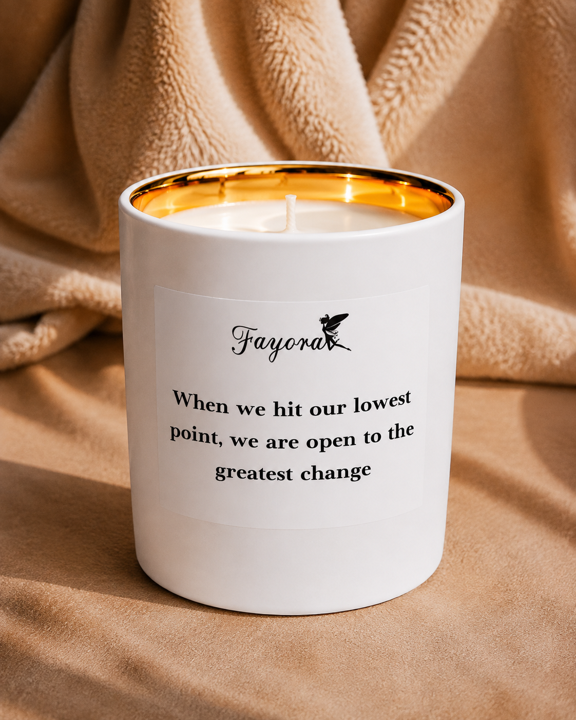 When We Hit Our Lowest Point, We Are Open To The Greatest Change Candle (400ml)