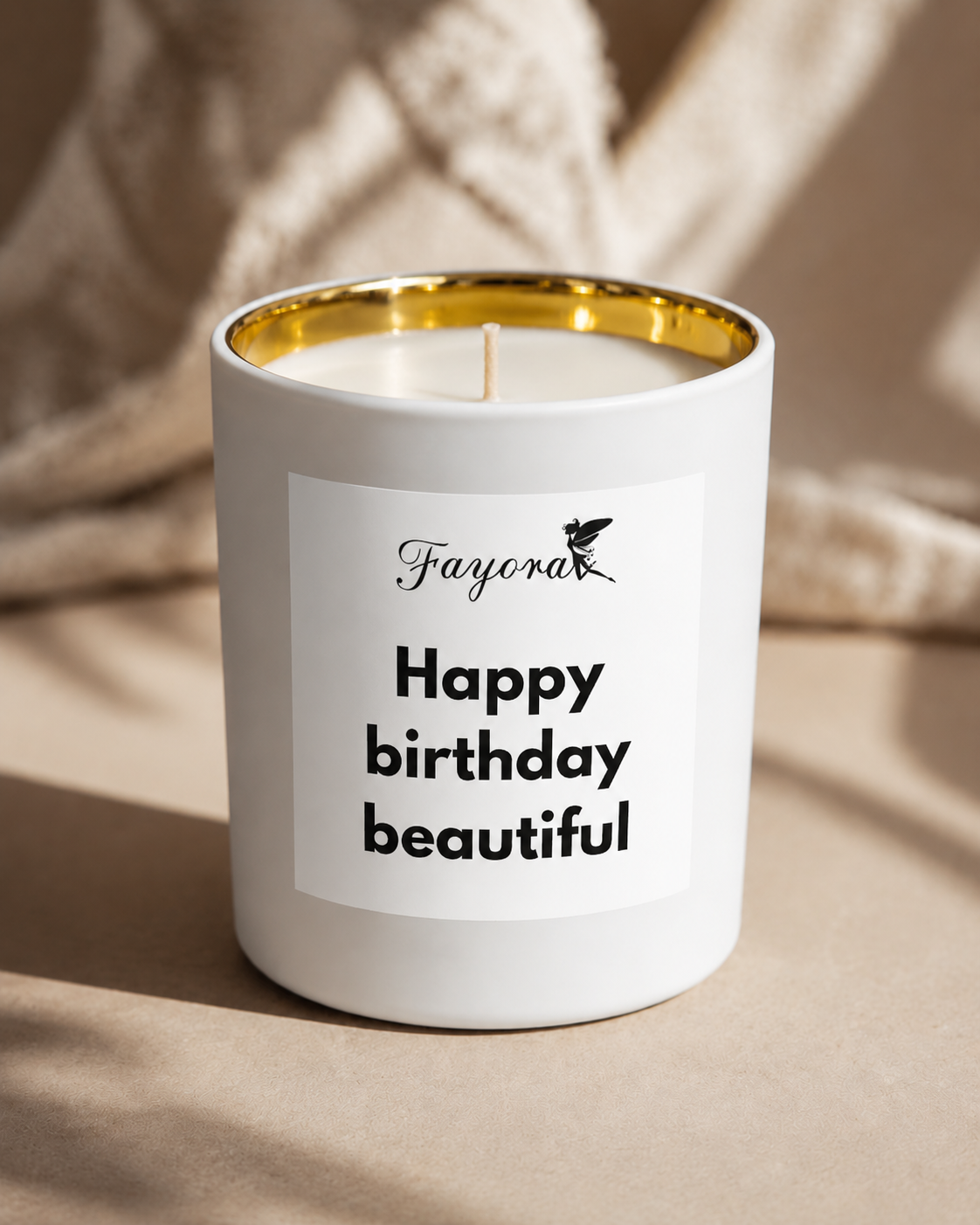 Happy Birthday Beautiful Candle (400ml)