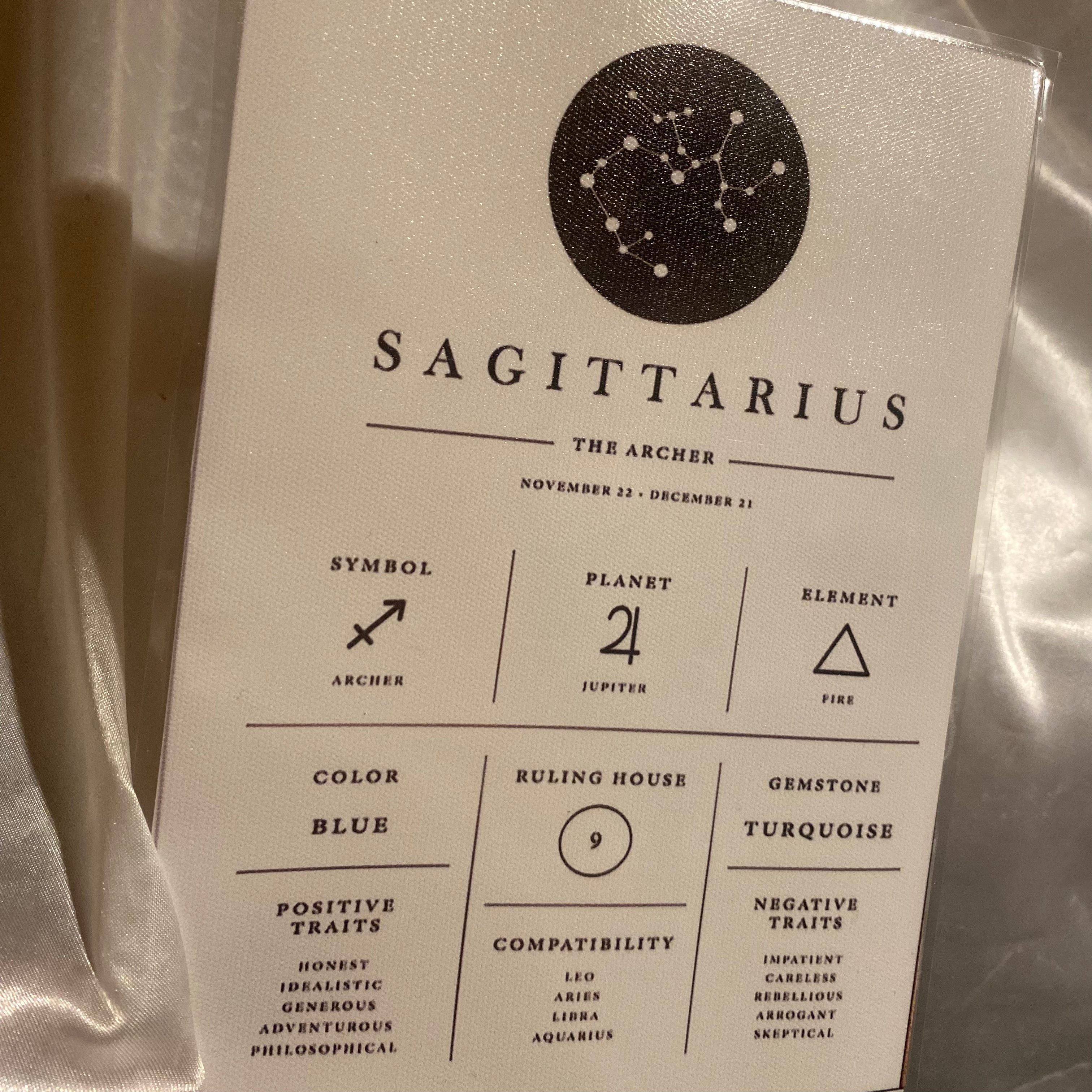Sagittarius Zodiac Chart