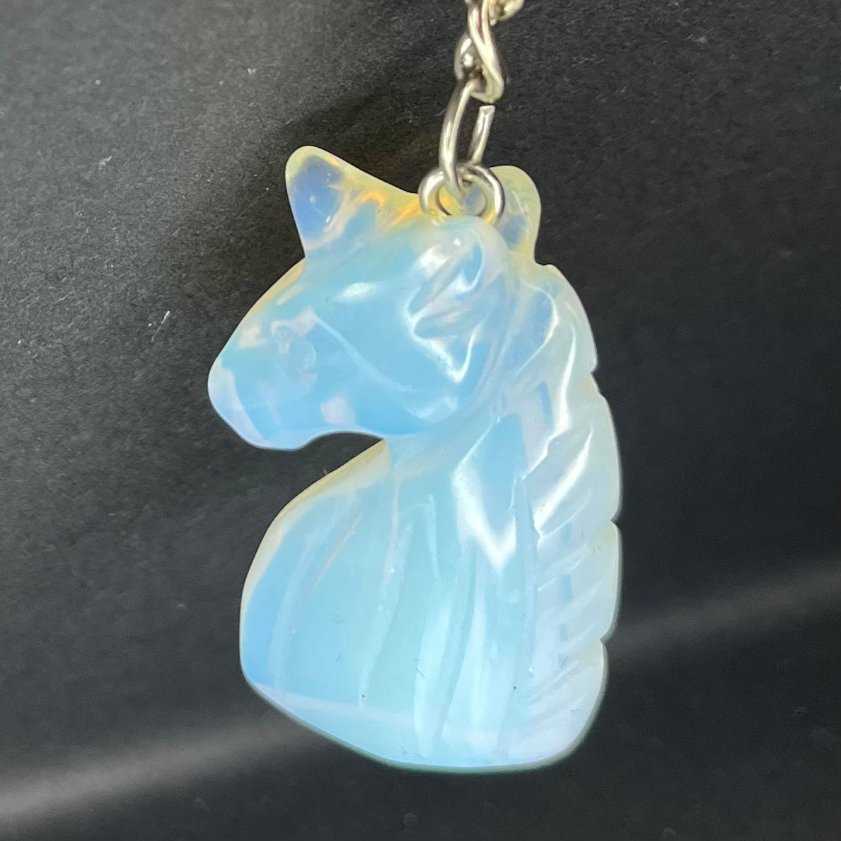Carved Unicorn Keychain