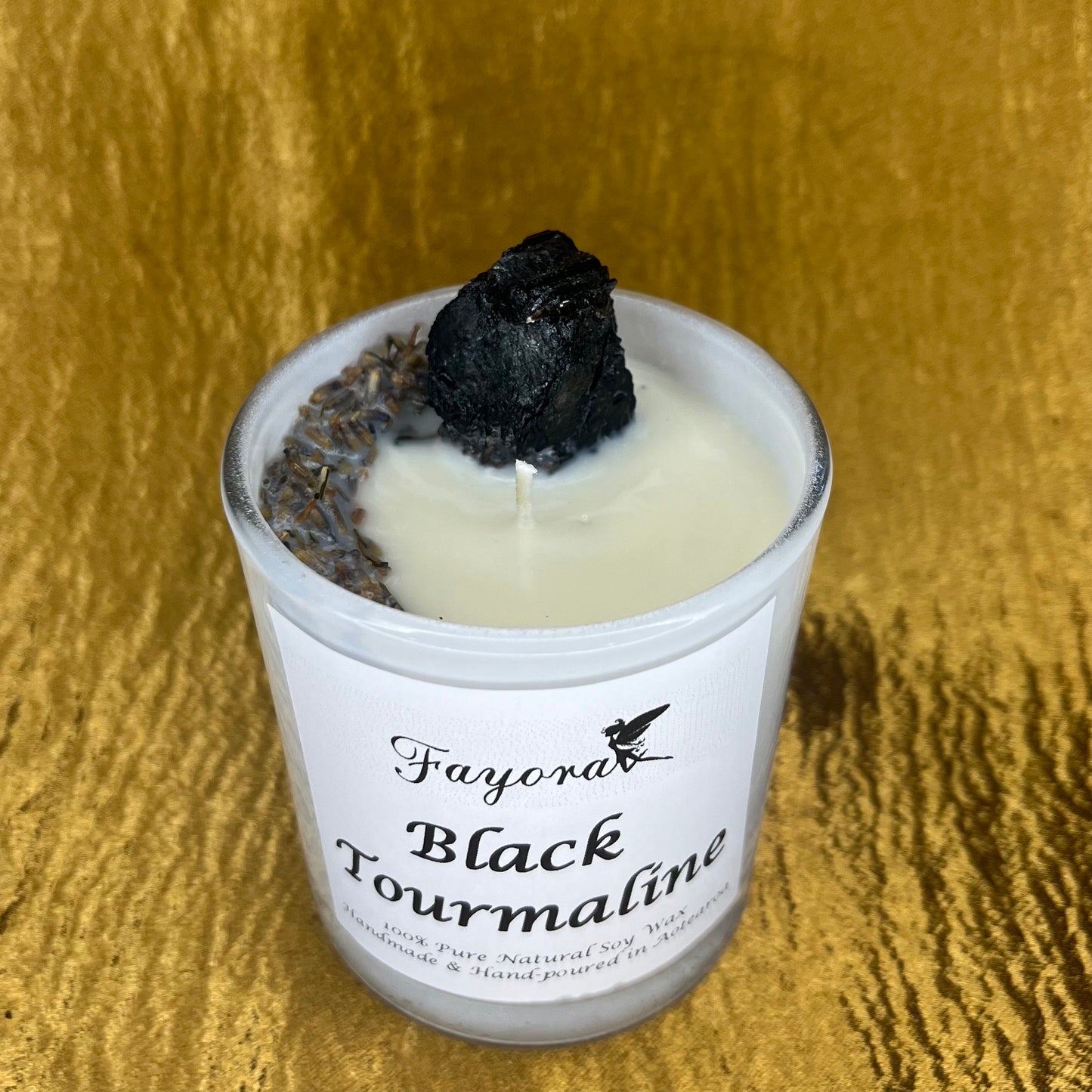 Black Tourmaline Mini Candle