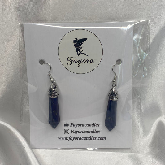Lapis Lazuli Point Earrings