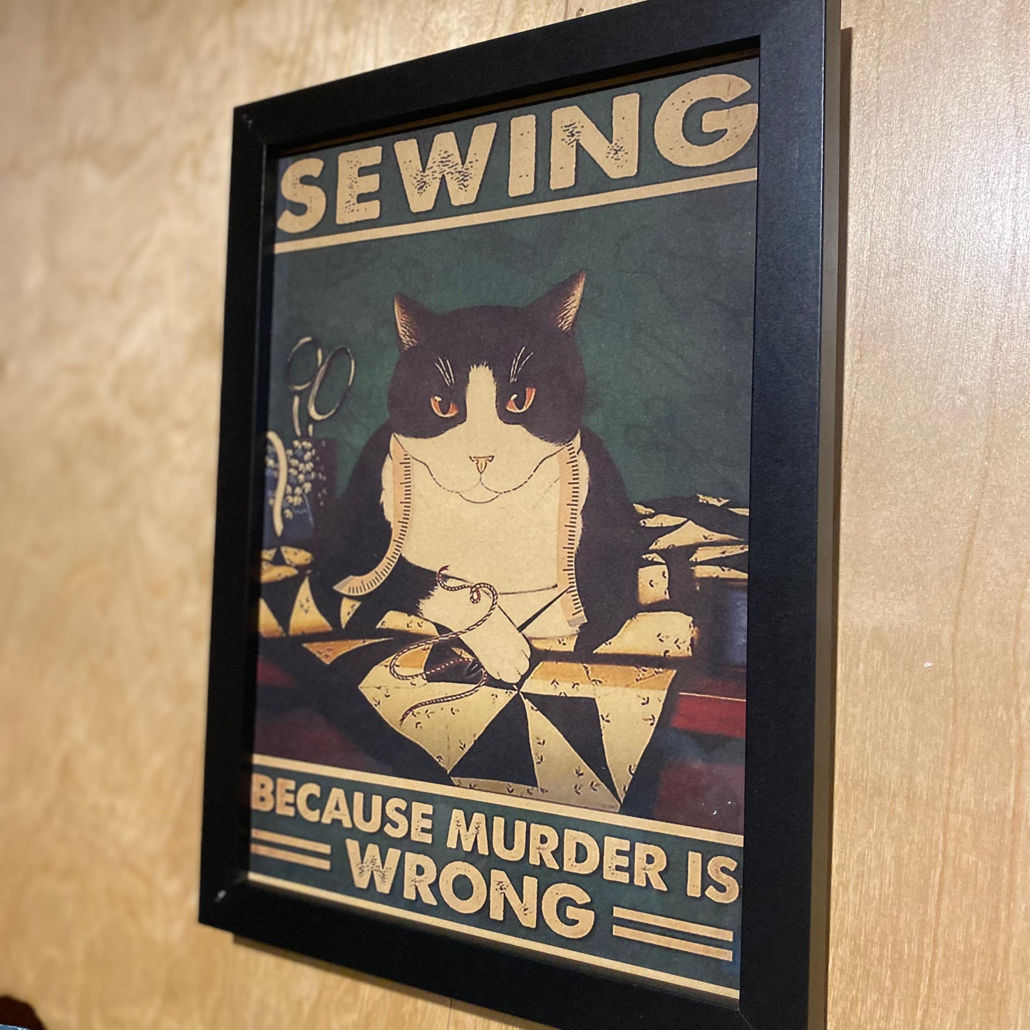 Sewing Because Murder Is Wrong