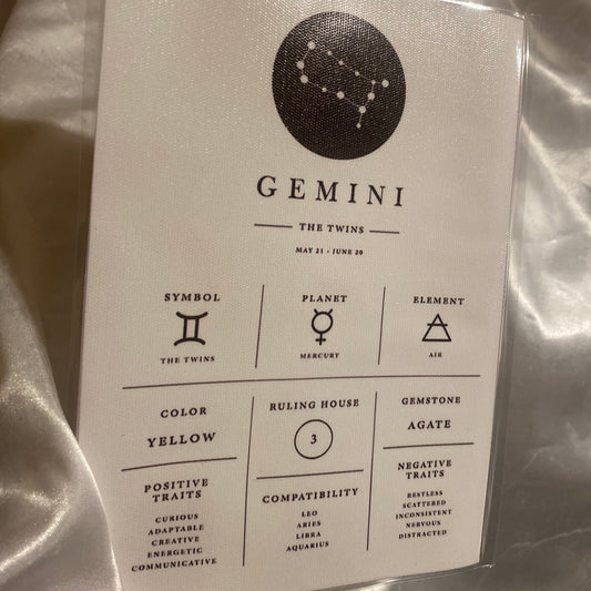 Gemini Zodiac Chart