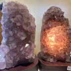 Amethyst Druze Lamp