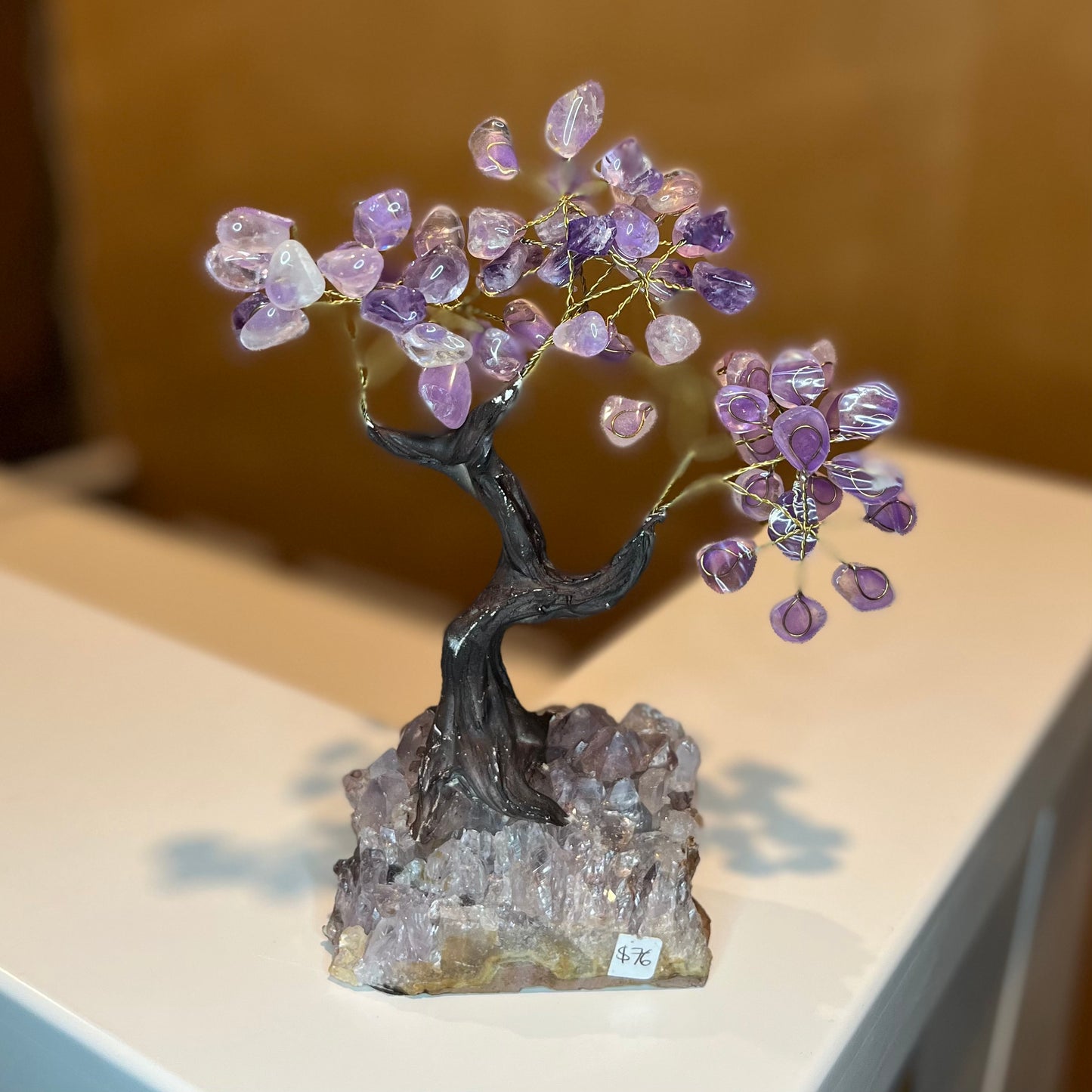 Amethyst Druze Crystal Chip Tree