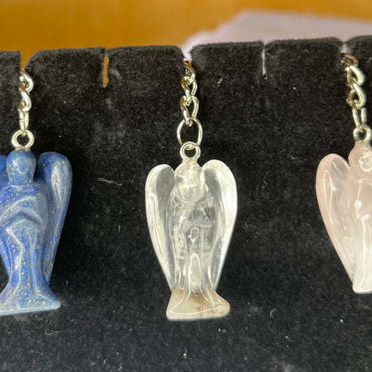 Carved Angel Keychain