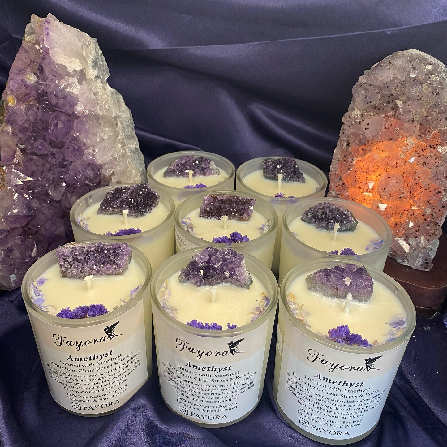 Amethyst Candle