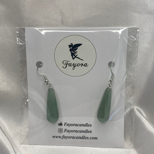 Green Aventurine Drop Earrings