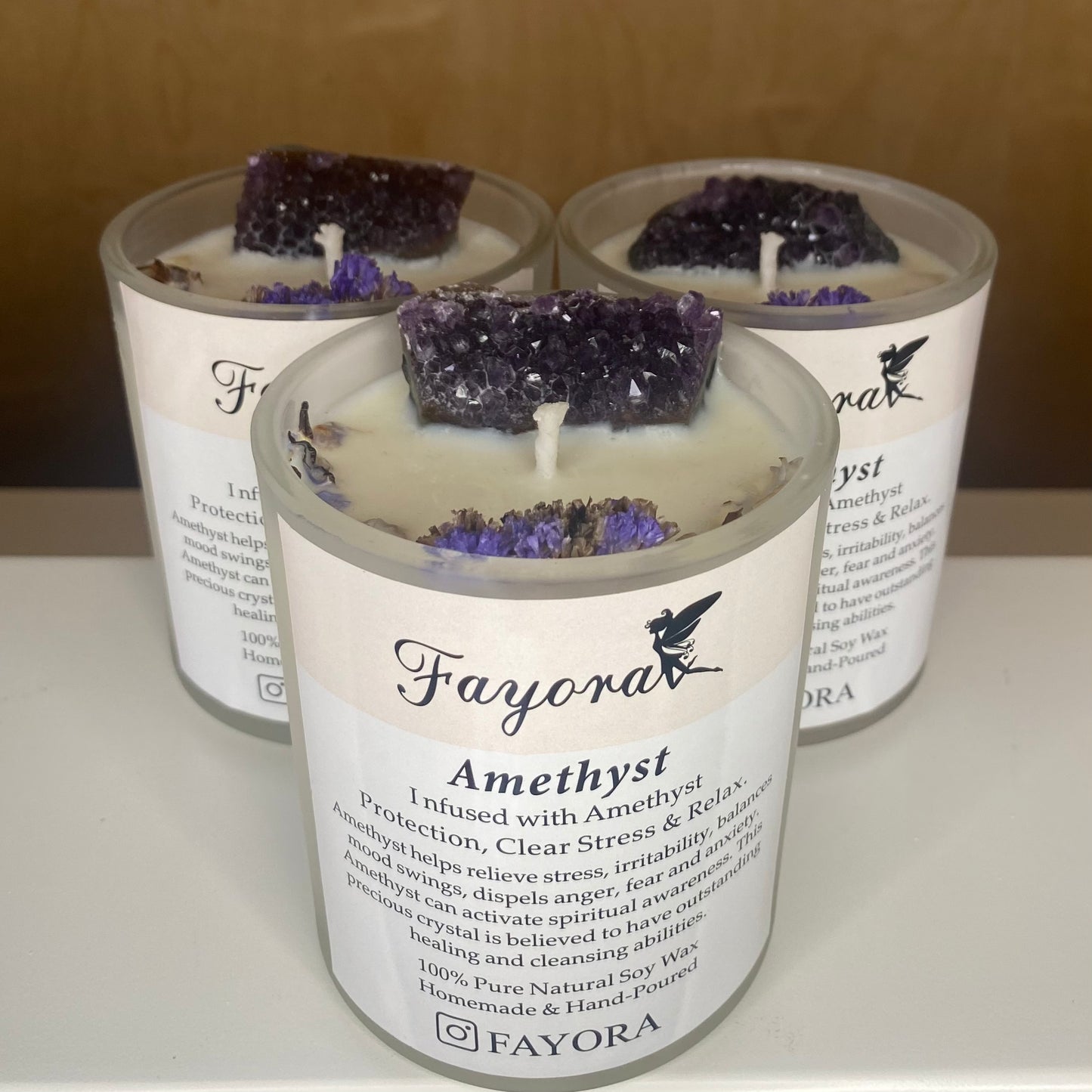 Amethyst Candle