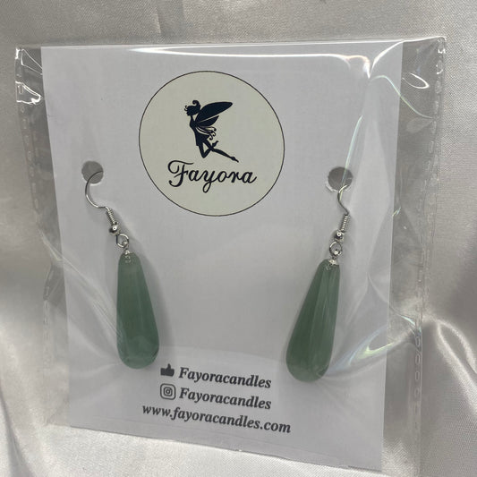 Green Aventurine Drop Earrings