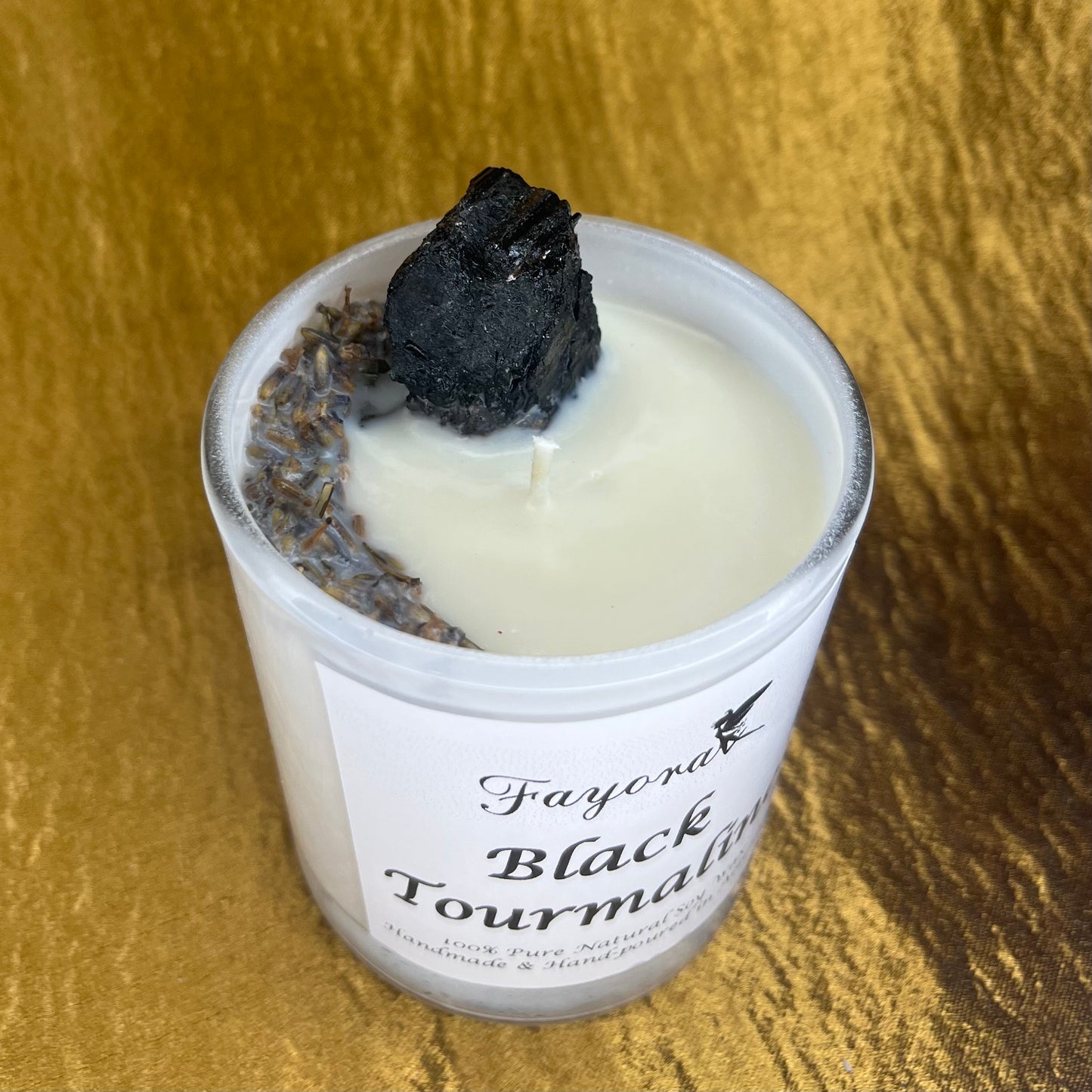 Black Tourmaline Mini Candle