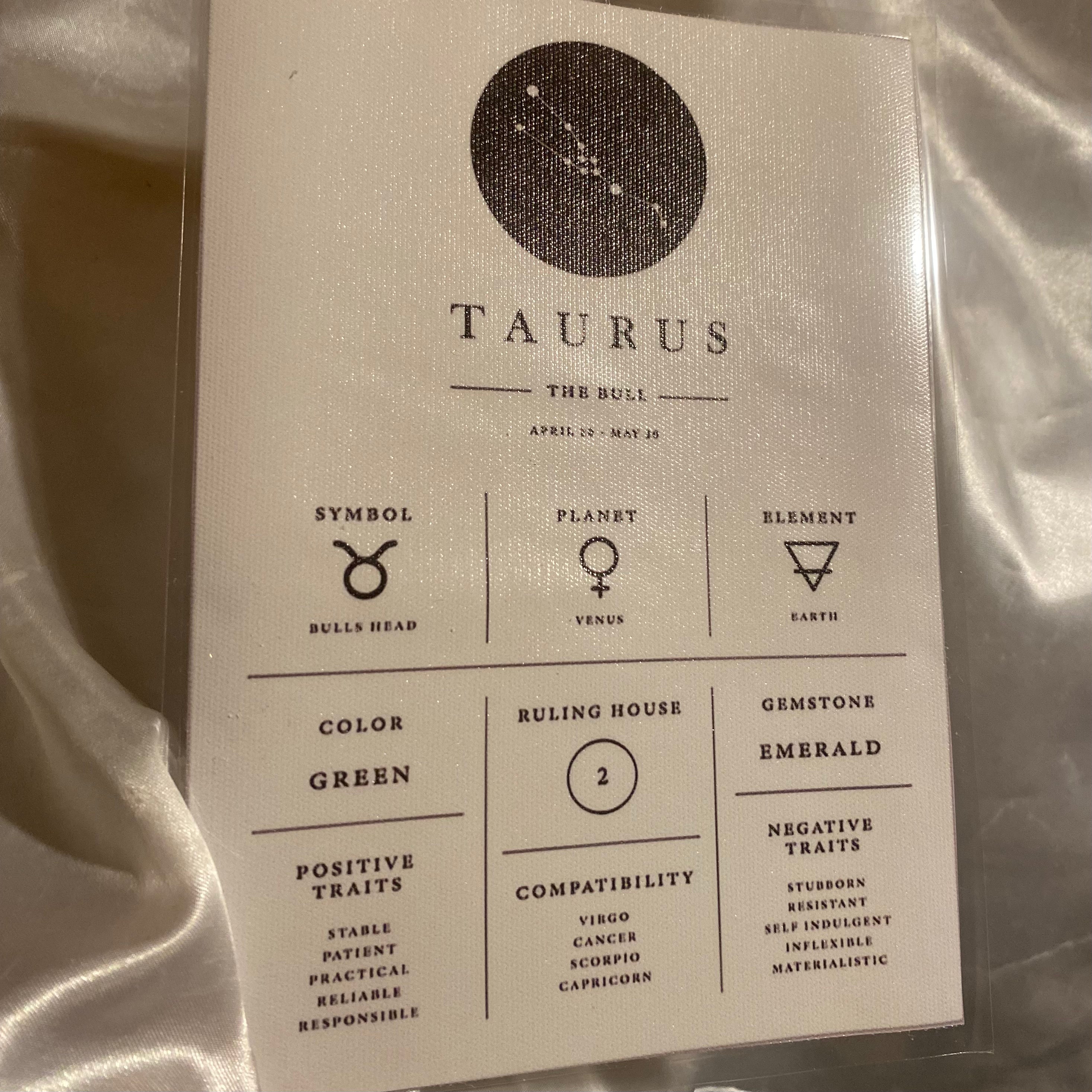 Taurus Zodiac Chart