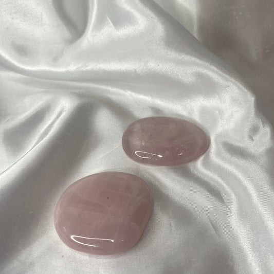 Rose Quartz Palm Stone