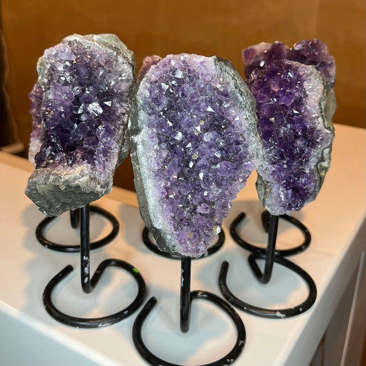 A Grade Amethyst Druze Stand